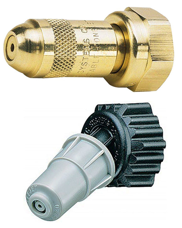 Adjustable Pin-to-Cone Nozzles (Brass or Poly)